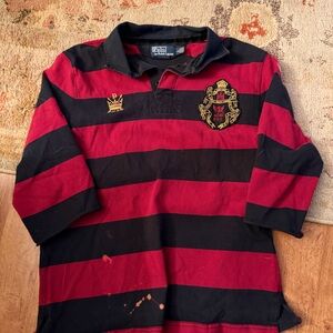 Ralph Lauren Kids Polo - Red and Black Stripes